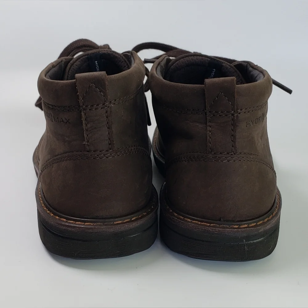 Ecco Chukka Brown Leather Hydro Max Lace Up Boot Size 39